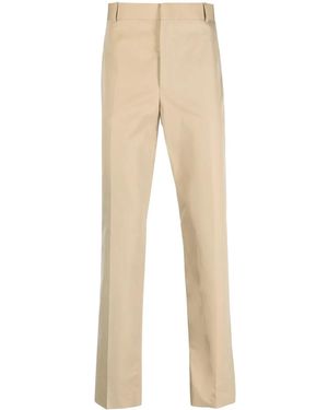 McQueen Cotton Cigarette Trousers - Natural