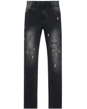 RTA Vaqueros Bryant Con Salpicadura De Pintura - Negro