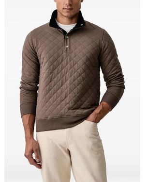 GANT Sudadera Mikina Acolchada Con Cuello Alto - Marrón