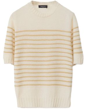 Fabiana Filippi Striped Cashmere Jumper - Natural