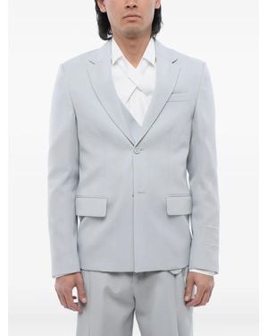 Off-White c/o Virgil Abloh Single-Breasted Blazer - Grey