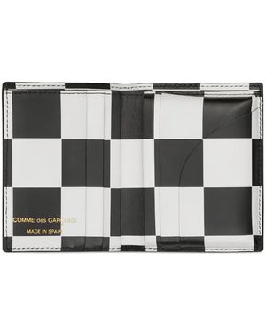 Comme des Garçons Portemonnaie in Lackoptik - Grau