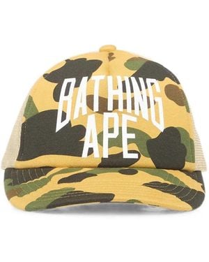 A Bathing Ape 1St Camo Baseball Cap - Metallic
