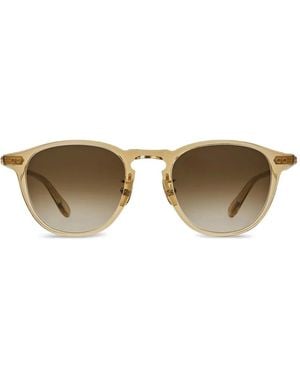 Garrett Leight Hampton Round-Frame Sunglasses - Natural
