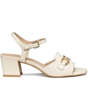 Geox Horsebit-Detail Buckled Sandals - Natural