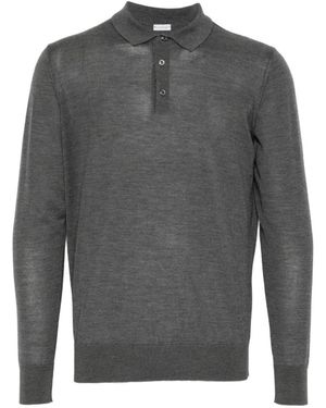 Caruso V-Neck Polo - Grey