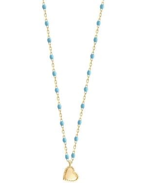 Gigi Clozeau Collar Lucky Heart Mini Gigi - Metálico