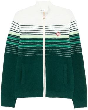 CASABLANCA Tennis Club Embroidered Track Pants - Green