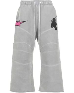Triple Sevens Moto Vice Track Trousers - Grey