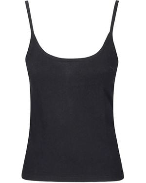 Extreme Cashmere Britney Scoop-Neck Top - Black