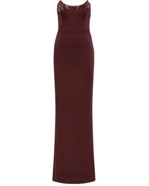 Rebecca Vallance Alora Strapless Embellished Maxi Dress - Purple