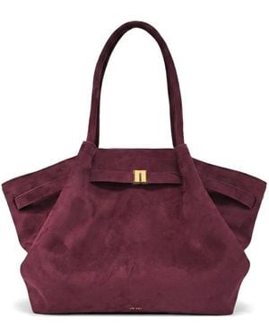 JW PEI Medium suede-effect tote bag - Lila