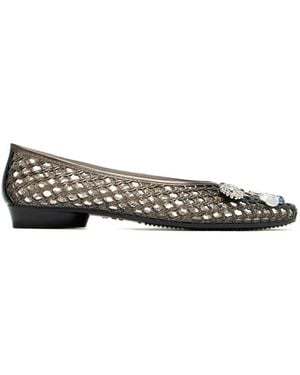 HEAVENLY JELLY Ivy Ballet Flats - White