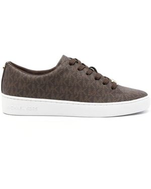 MICHAEL Michael Kors Keaton Logo-Print Trainers - Brown