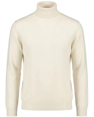 Drumohr Jersey De Lana Con Cuello Vuelto - Blanco