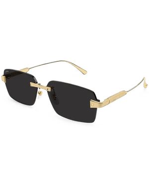 Cartier Santos De Cartier Rimless Sunglasses - White