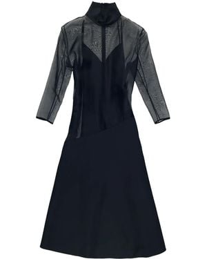KHAITE Vestido midi Bellamy - Azul
