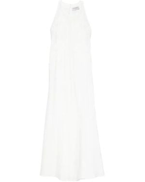 ERMANNO FIRENZE Embroidered-Details Maxi Dress - White