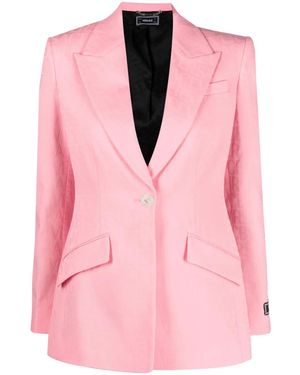 Versace Logo Jacquard Blazer - Pink