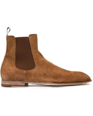 Officine Creative Solitude Suede Boots - Brown