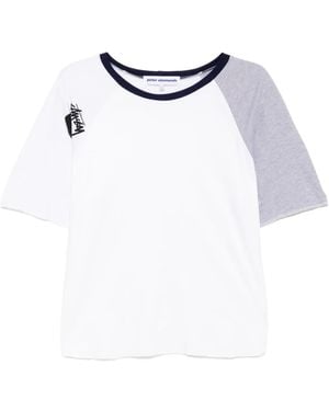 Stain Shade Crew-Neck T-Shirt - Blue