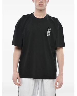 W/STUDIO X Pac- X Antonia Printed Cotton T-Shirt - Black