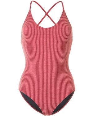 Duskii Margot Striped Swimsuit - Pink