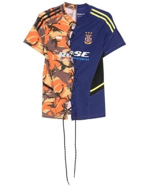 Martine Rose Lace-Up T-Shirt - Blue