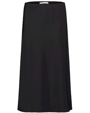 BETTY&CO Satin-Finish Midi Skirt - Black
