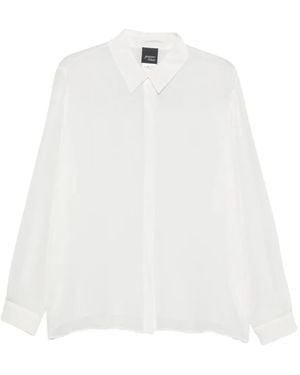 Marina Rinaldi Long-Sleeve Buttoned Shirt - White