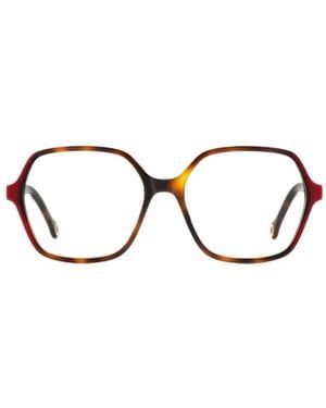 Carolina Herrera Geometric-Frame Glasses - Black