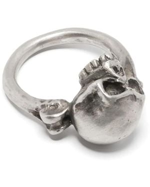 Werkstatt:münchen Ring Mit Totenkopfform - Mettallic