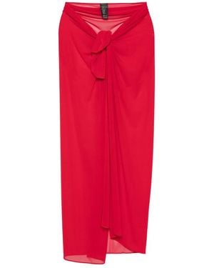 Fisico Knotted Sarong - Red