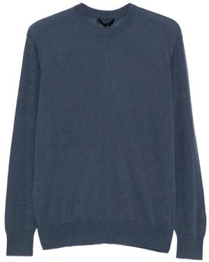 Tibi Trui Met Ronde Hals En Naaddetail - Blauw