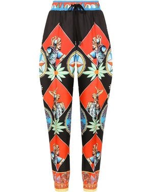 Dolce & Gabbana Carretto-Print Track Trousers - Red