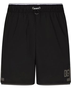 Dolce & Gabbana モノグラム トランクス水着 - ブラック