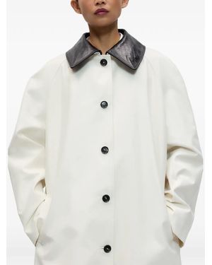 Cordera Trench Con Colletto - Bianco