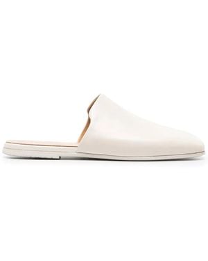 Marsèll Spatolona Leather Mules - White