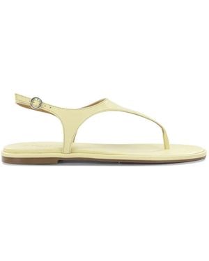 Aeyde Raine Buckle-Fastening Thong Sandals - White