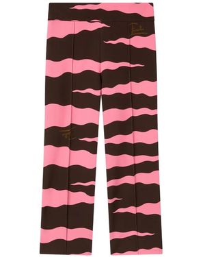 PUCCI Fiamme Print Capri Pants - Red
