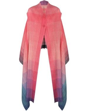 Pleats Please Issey Miyake Button-Down Waistcoat - Red