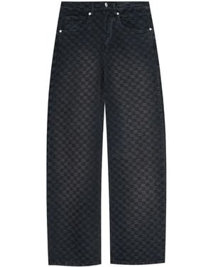 MISBHV Jeans Met Monogram Jacquard - Blauw
