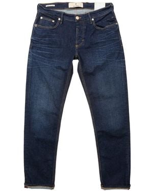 Blue De Gênes Vinci Whiskered Jeans - Blue