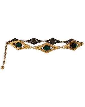 Etro Metal Belt With Cabochon Stones - White