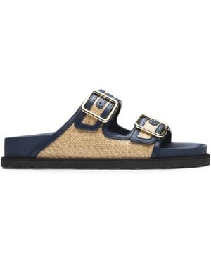 Birkenstock Sandales Arizona 1774 En Raphia - White