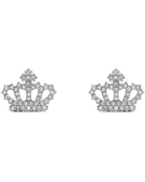 Juicy Couture Pendientes Crown - Blanco