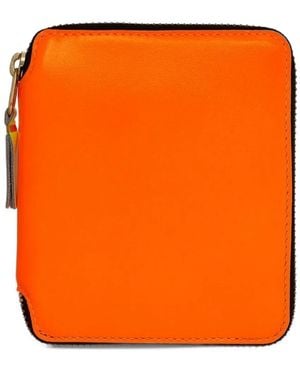 Comme des Garçons Super Fluo Leather Wallet - Orange