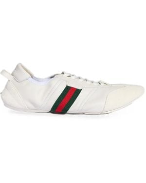 Gucci Flex Leather Sneakers - White