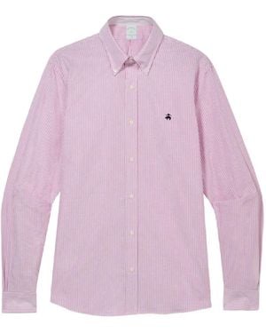 Brooks Brothers Slim Fit Button-Down Collar Shirt - Pink