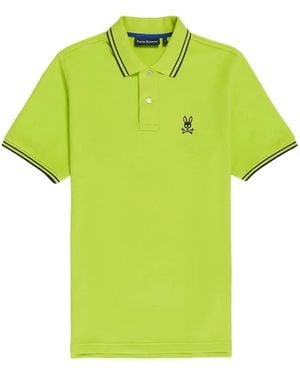 Psycho Bunny Polo Con Logo Ricamato - Verde